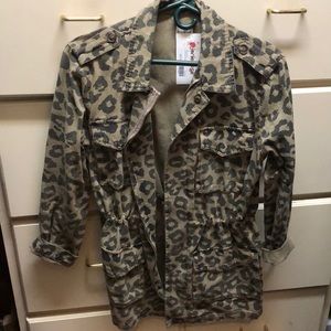 “Ellison” Brand jacket-leopard print Small